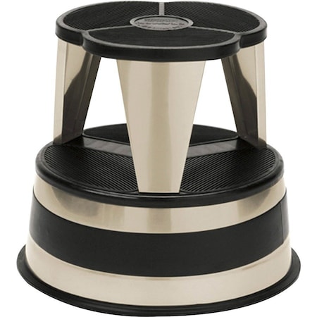 Cramer Original All-steel Kik-Step Stool, 2 Steps, 350 lb Load Capacity, 14" Overall Height, Vinyl; Steel CRA100119